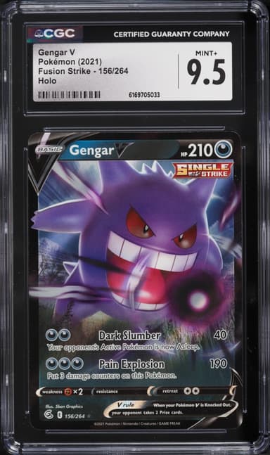 Pokemon Sword & Shield Fusion Strike Holo Gengar V #156
