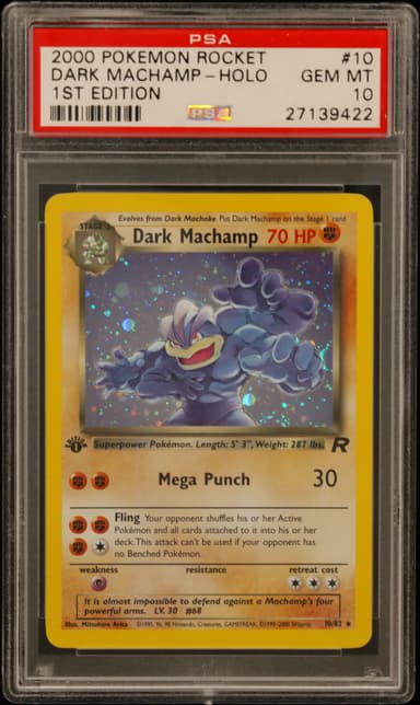 Dark Machamp-Holo 1st Edition