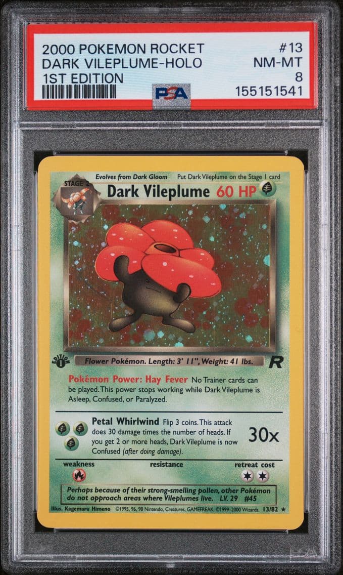 2000 #13 Dark Vileplume-Holo 1st