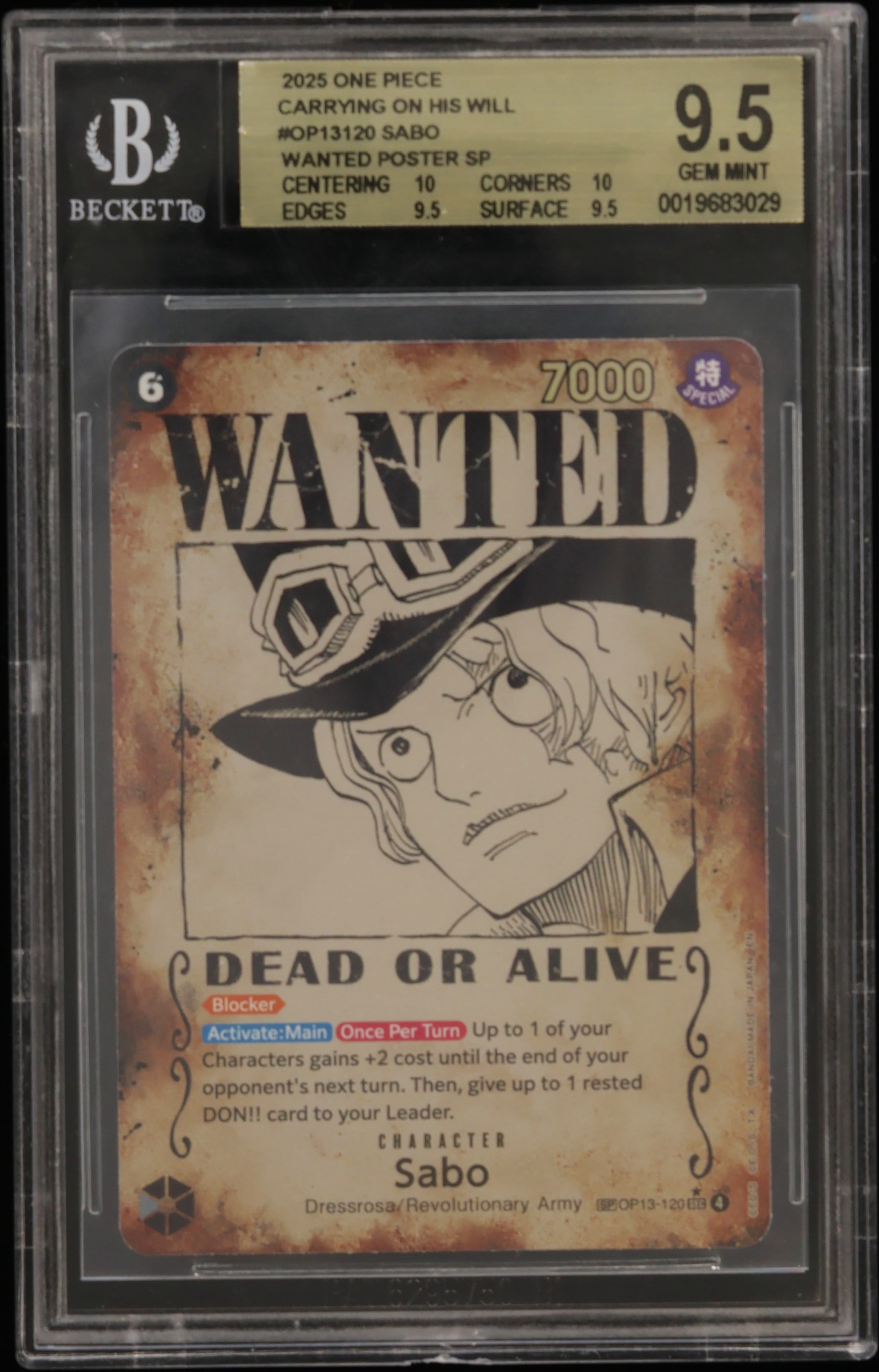 Sabo WANTED POSTER SP
