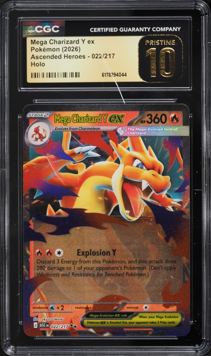 Pokemon Mega Evolution Ascended Heroes Holo Mega Charizard Y Ex #22