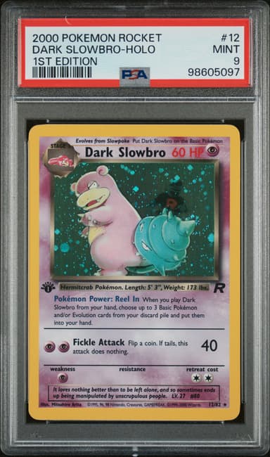 Dark Slowbro-Holo 1st Edition