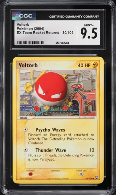 Pokemon Ex Team Rocket Returns Voltorb #80