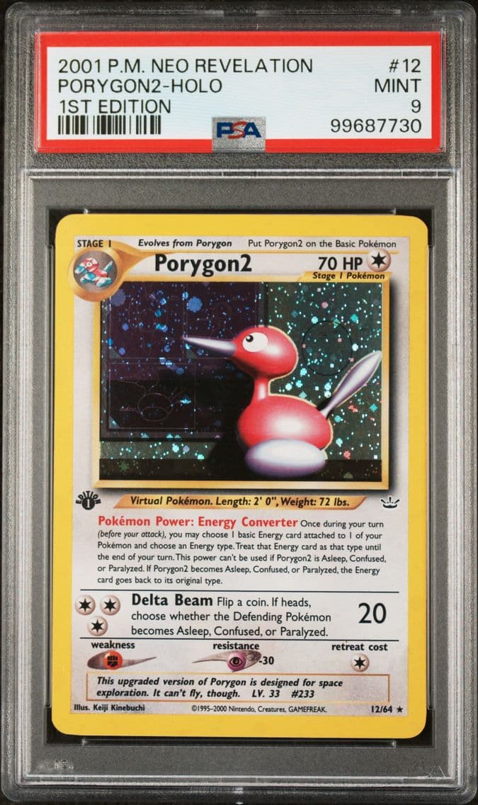2001 #12 PORYGON2-Holo 1st Editi