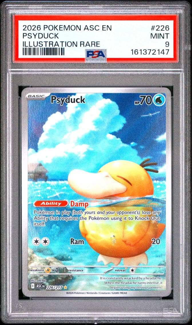 2026 #226 Psyduck PSA 9 Asc EN-A