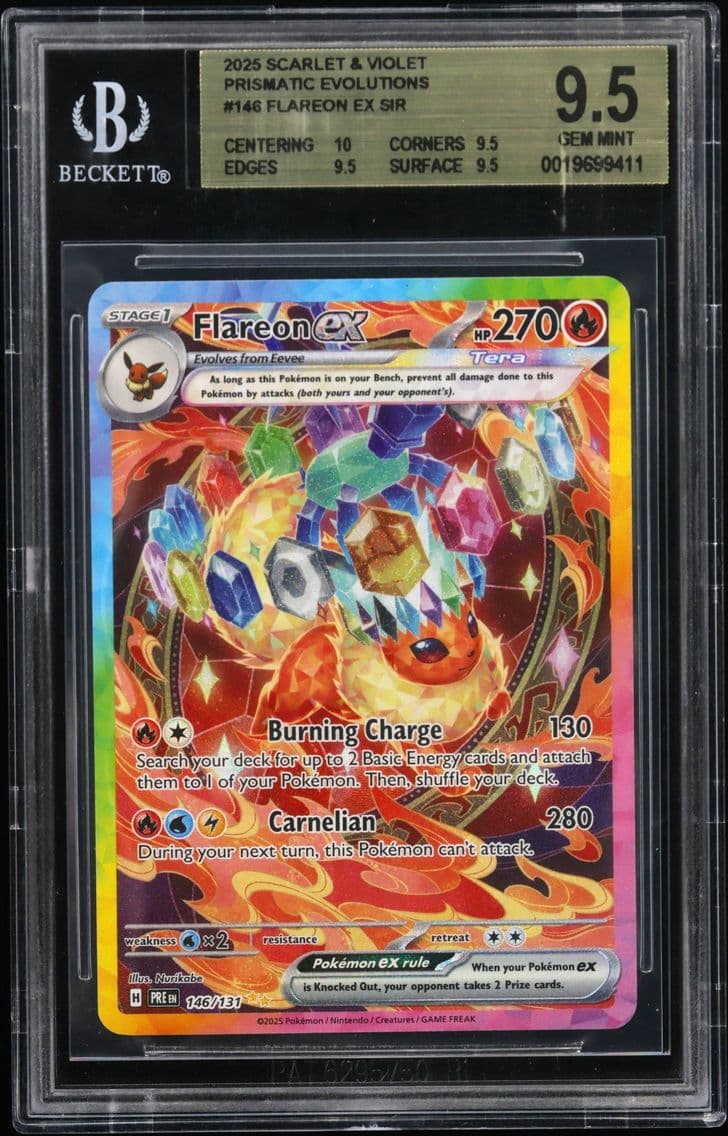 2025 #146 Flareon ex SIR BGS 9.5