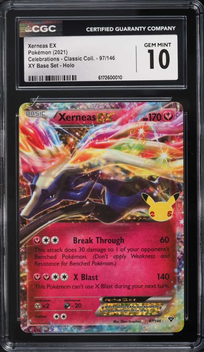 Pokemon Sword & Shield Celebrations Classic Collection Holo Xerneas EX #97
