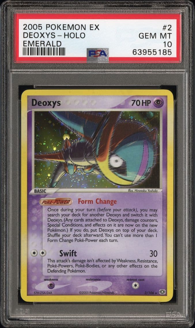 2005 #2 Deoxys-Holo PSA 10 EX Em
