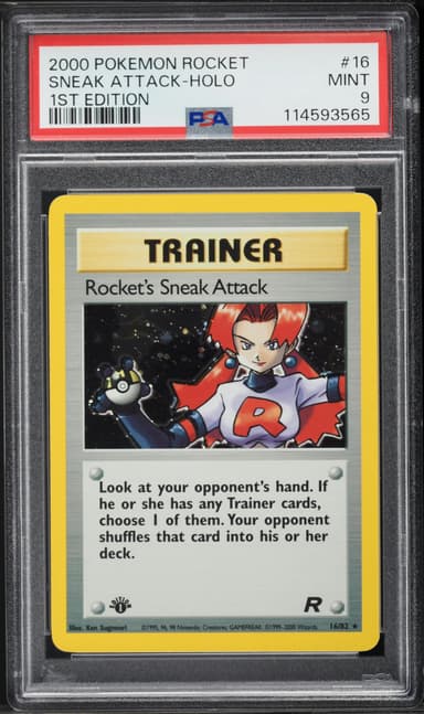 Rocket's Sneak Attack-Holo 1st Edition