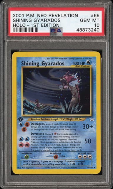 Shining Gyarados-Holo 1st Edition