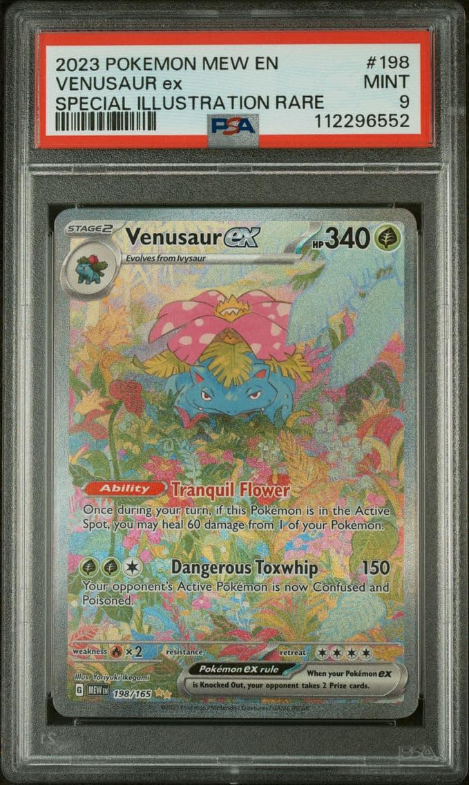 2023 #198 Venusaur EX PSA 9 Mew 