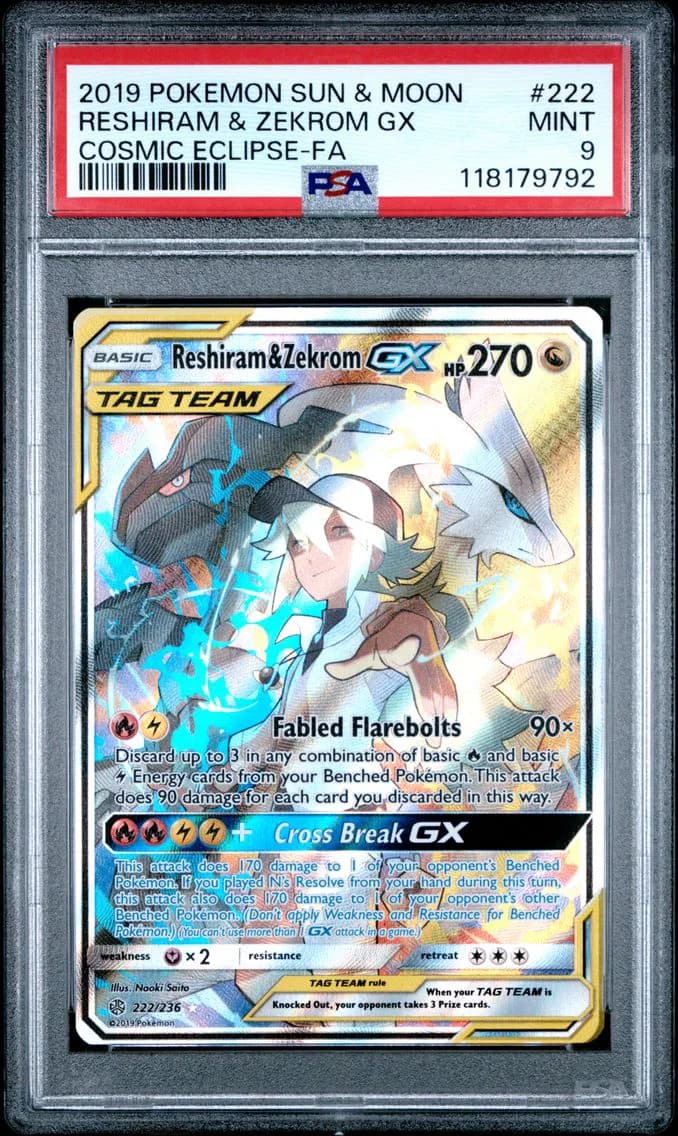 2019 #222 Full Art/Reshiram & Ze