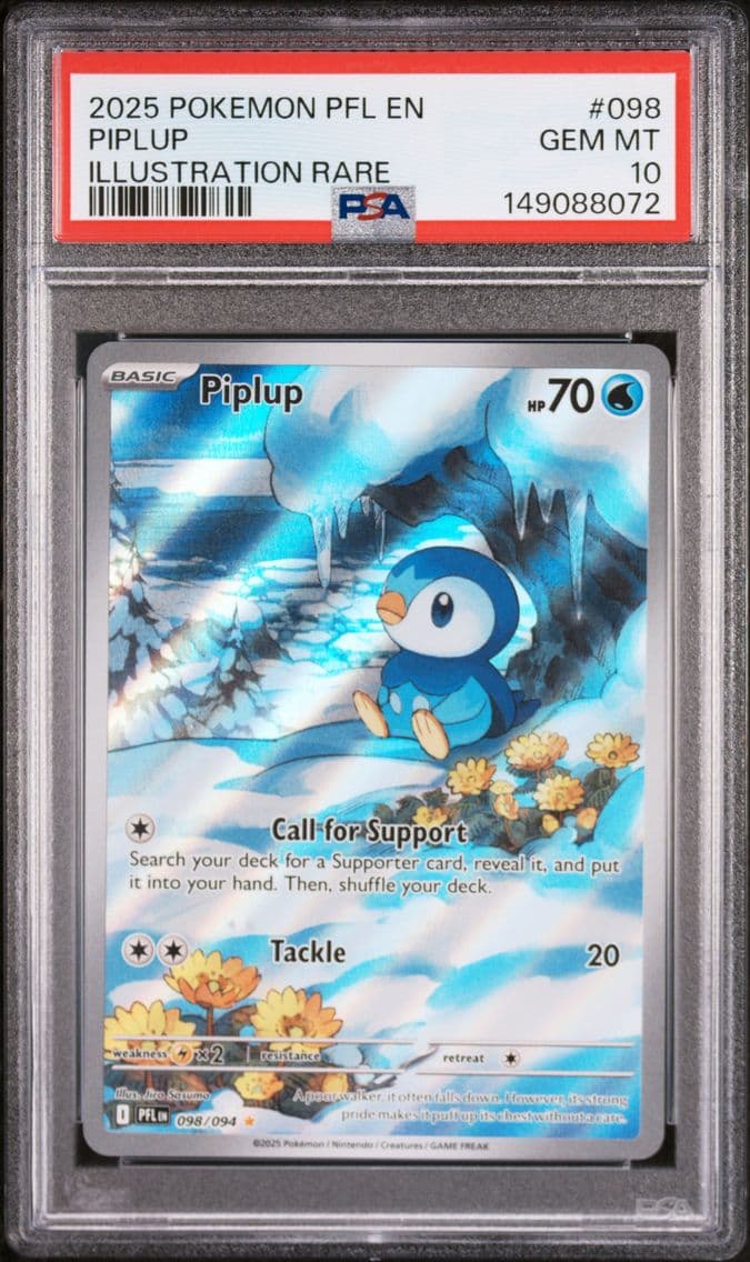 2025 #098 Piplup PSA 10 Pfl EN-P