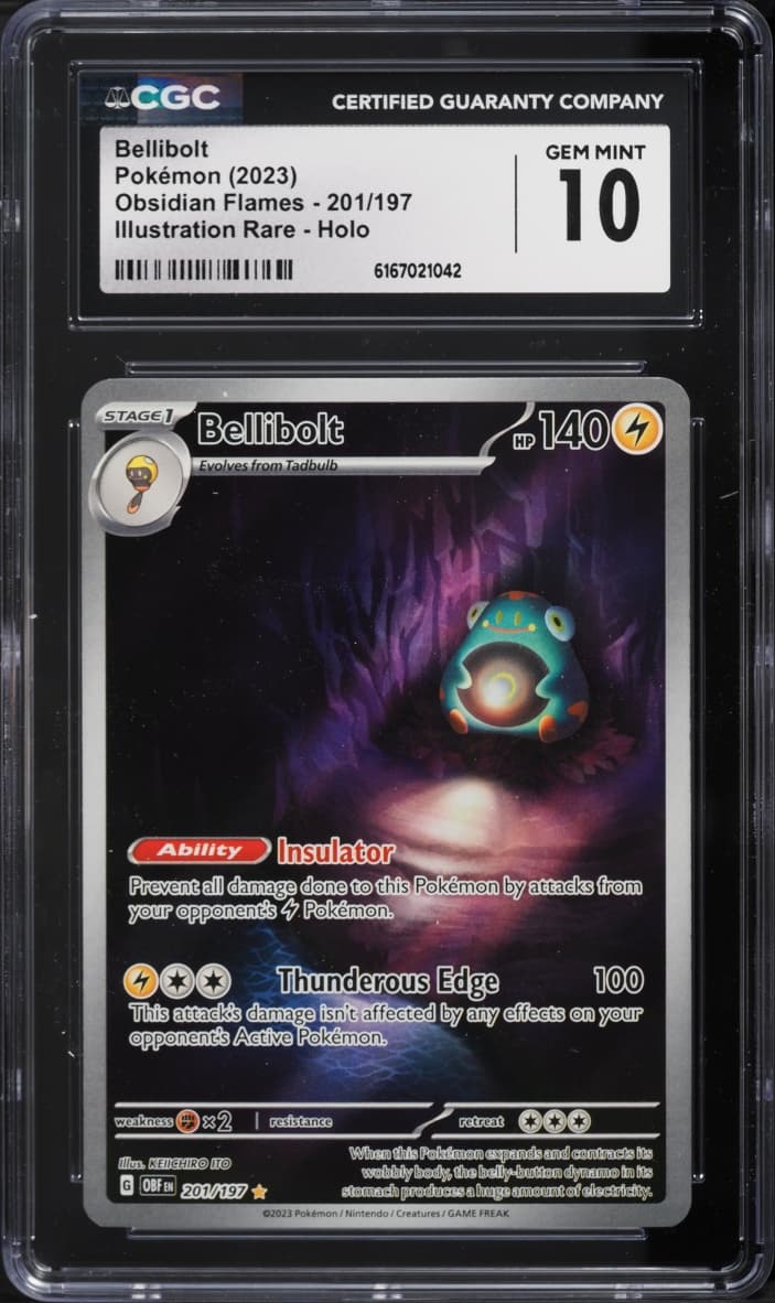 Pokemon Scarlet & Violet Obsidian Flames IR Bellibolt #201