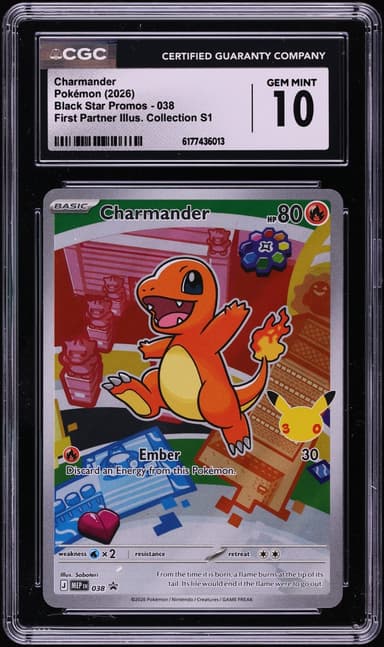 Pokemon Mega Evolution Promo First Partner Illustration Full Art Charmander #38