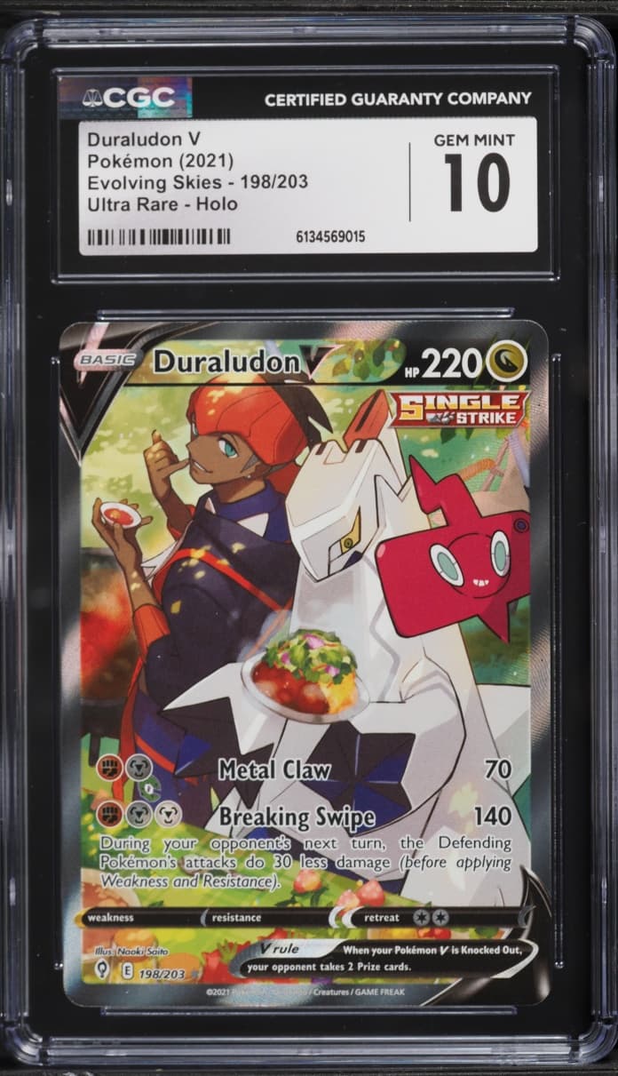 Pokemon Sword & Shield Evolving Skies Alt Art Duraludon V #198