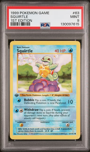 Squirtle 1st Edition