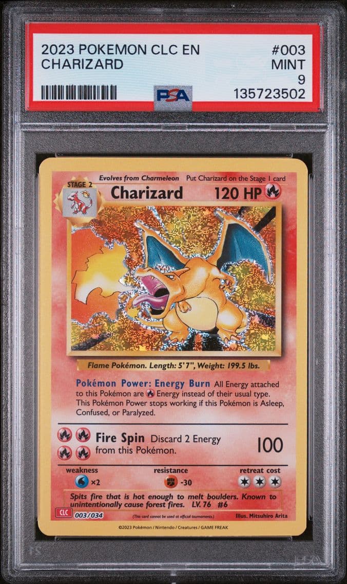 2023 #003 Charizard PSA 9 Clc-Tr