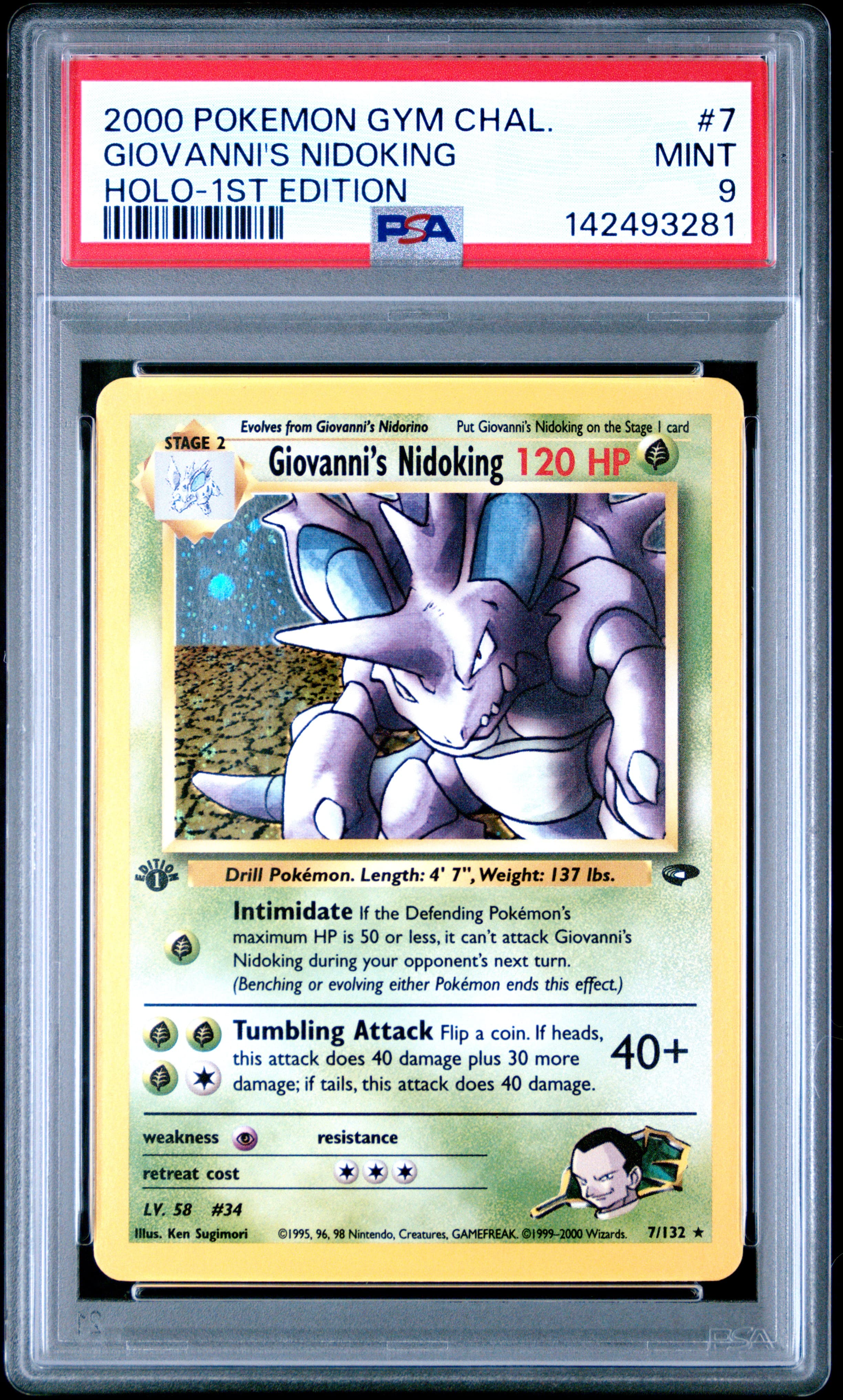 Giovanni's Nidoking Holo-1st Edition