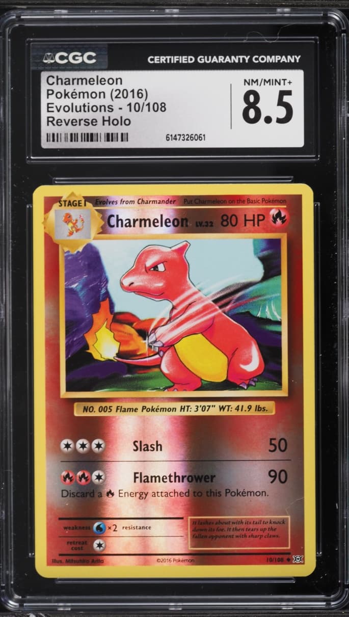 Pokemon XY Evolutions Reverse Holo Charmeleon #10