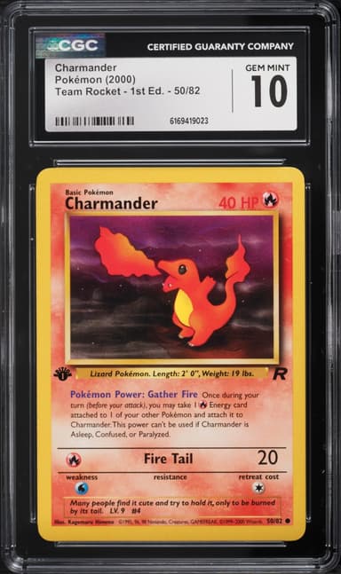 Pokemon Team Rocket 1st Edition Charmander #50