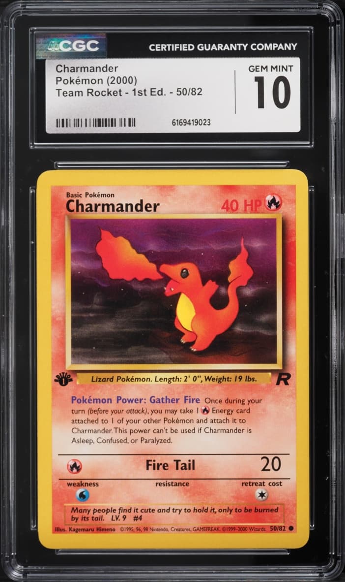 Pokemon Team Rocket 1st Edition Charmander #50