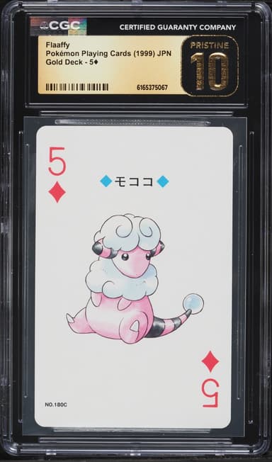Pokemon Japanese Gold Poker Set Nintendo Playing Cards Flaaffy