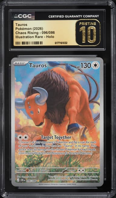 Pokemon Mega Evolution Chaos Rising IR Tauros #096