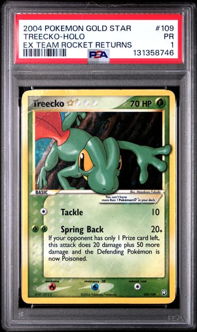 Treecko-Holo Gold Star