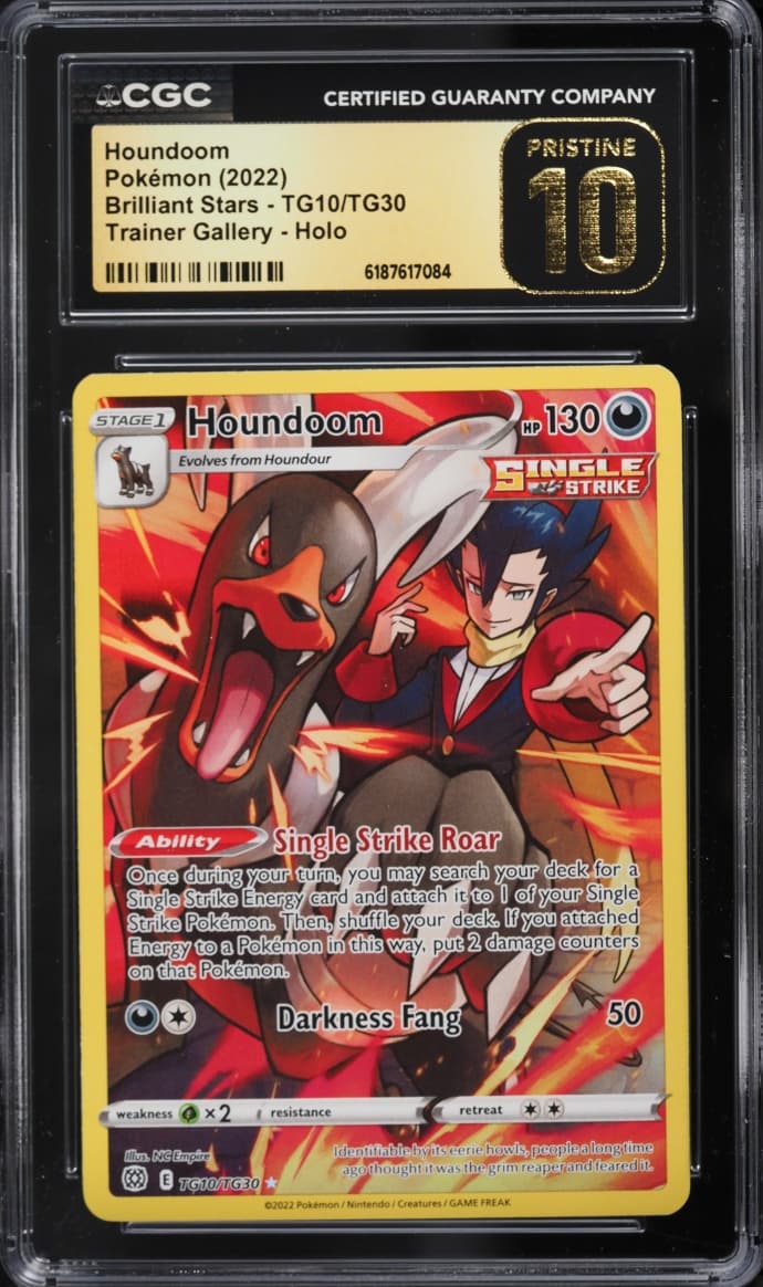 Pokemon Sword & Shield Brilliant Stars CHR Houndoom #TG10