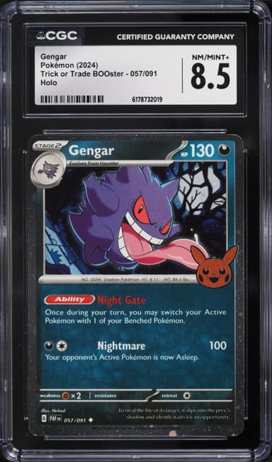 Pokemon Scarlet & Violet Trick Or Trade BOOster Cosmos Holo Gengar #57