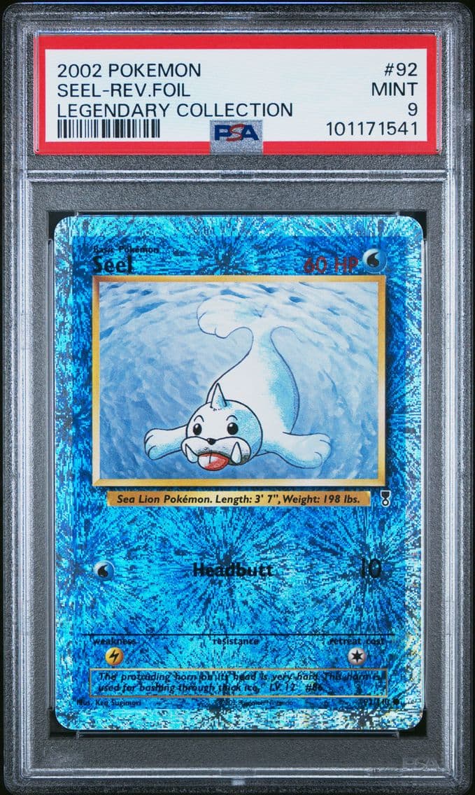 2002 #92 Seel-Reverse Foil PSA 9