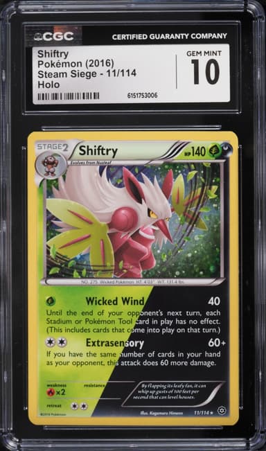 Pokemon XY Steam Siege Holo Shiftry #11