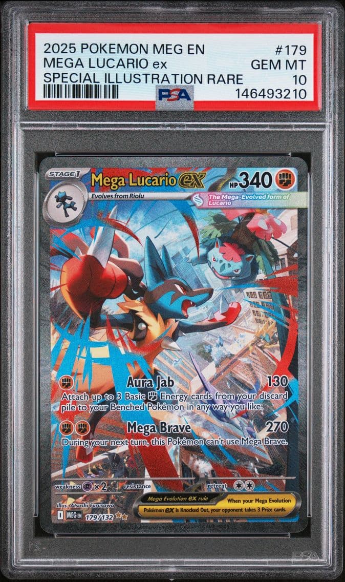 2025 #179 Mega Lucario EX PSA 10