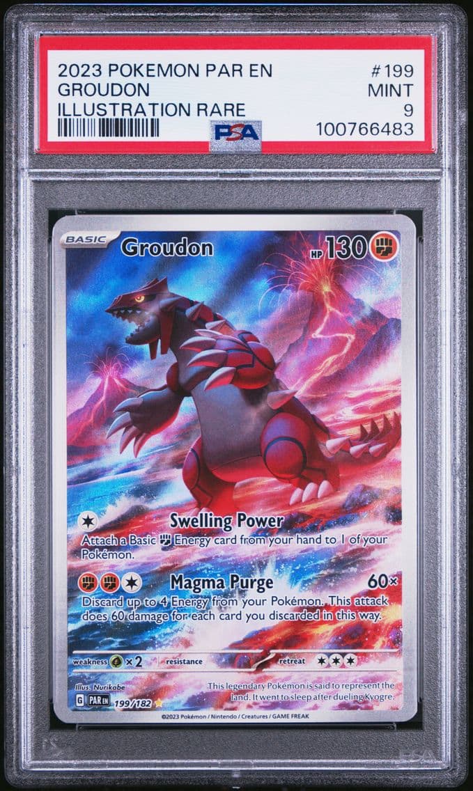 2023 #199 Groudon PSA 9 Par EN-P