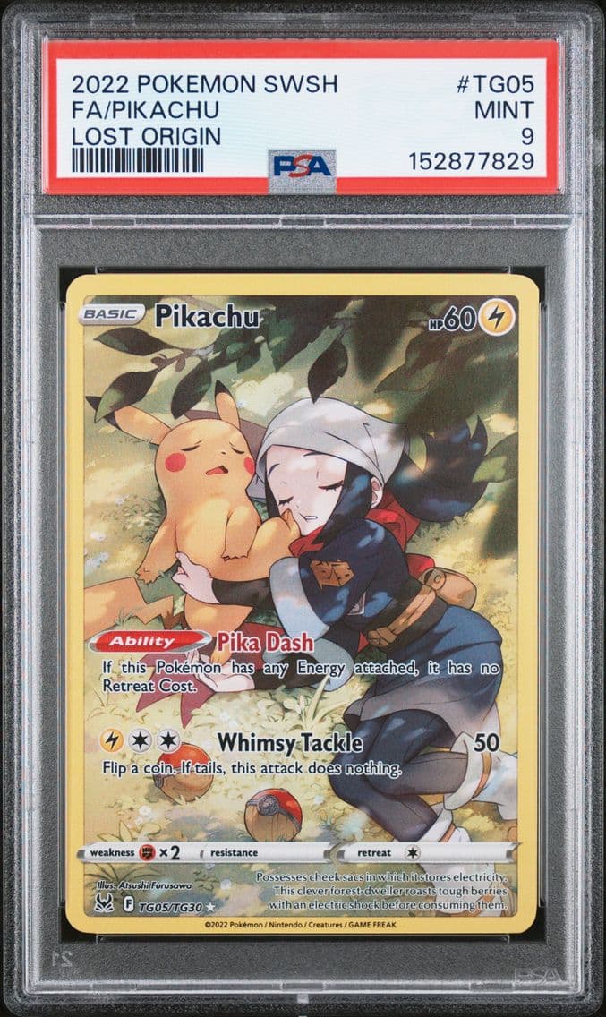 2022 #TG05 Full Art/Pikachu PSA 