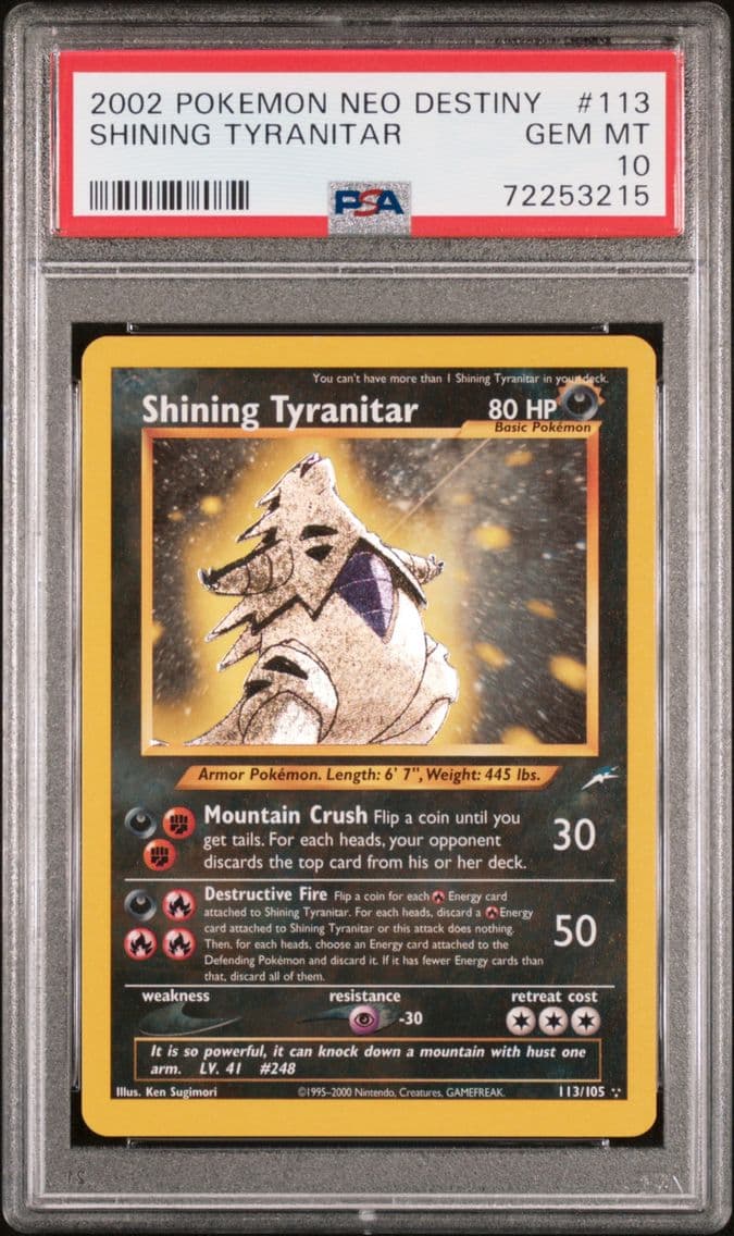2002 #113 Shining Tyranitar PSA 