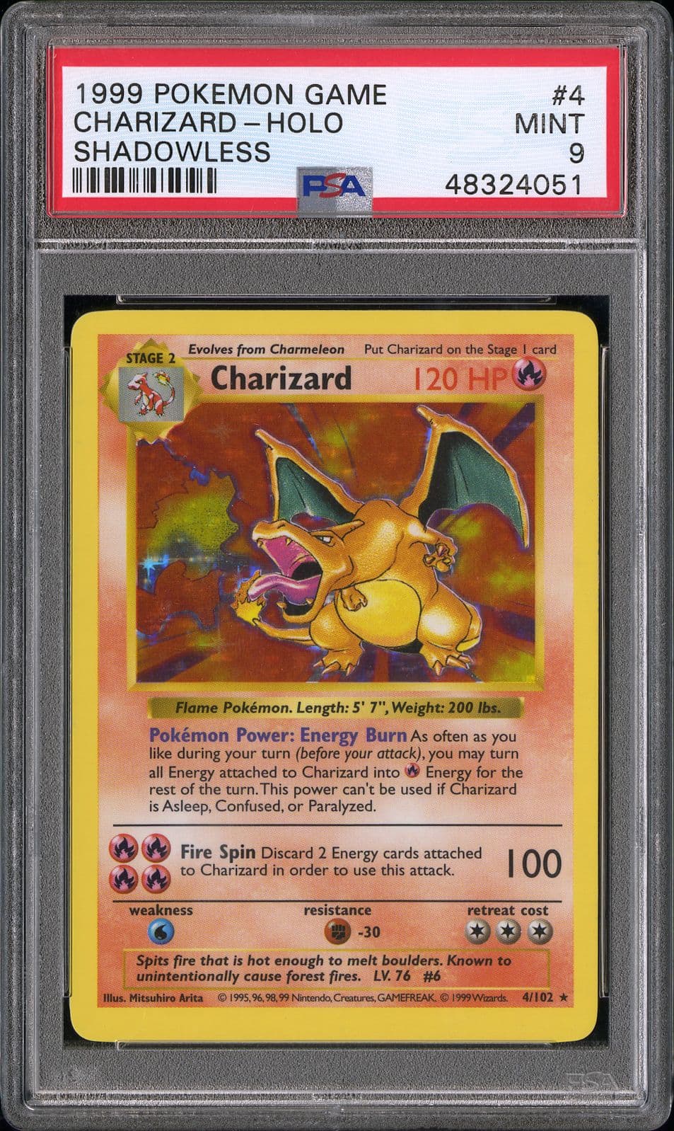 Charizard-Holo Shadowless