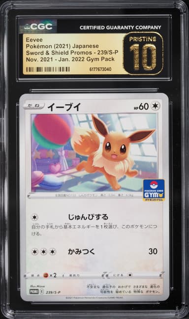 Pokemon Japanese Sword & Shield Promo Gym Pack Eevee #239