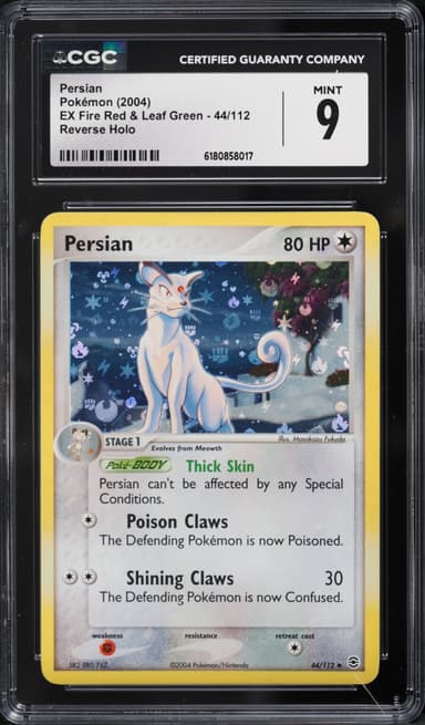 Pokemon Ex Fire Red & Leaf Green Reverse Holo Persian #44