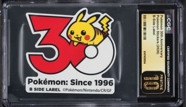 Pokemon Stickers B-Side Label 30th Anniversary