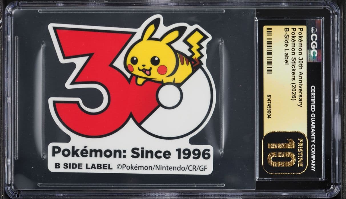 Pokemon Stickers B-Side Label 30th Anniversary