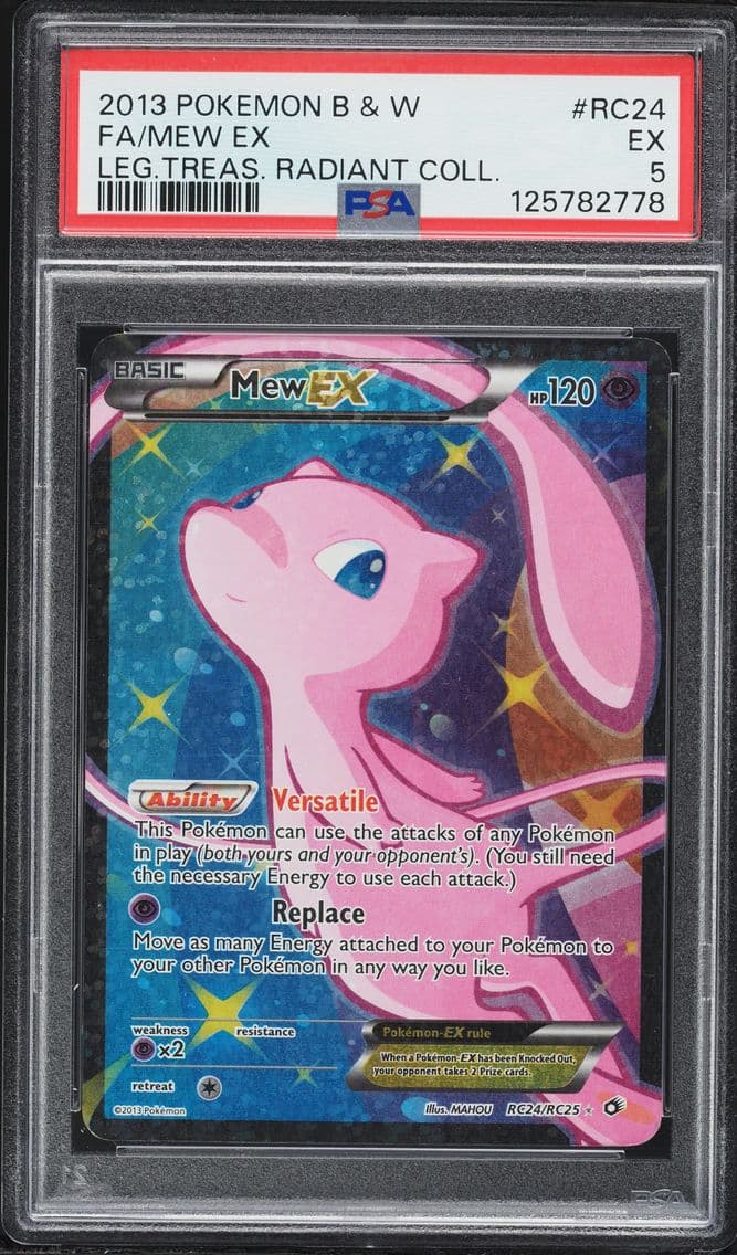 2013 #RC24 Full Art/Mew EX PSA 5