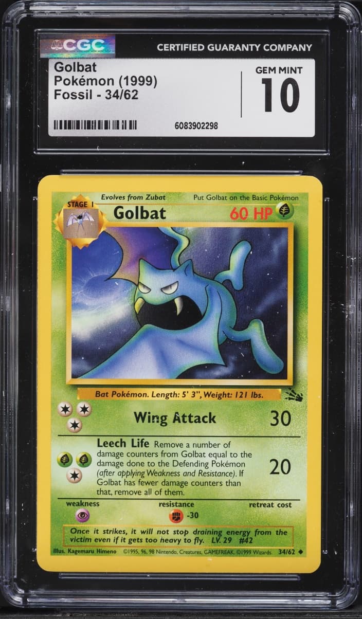 Pokemon Fossil Golbat #34