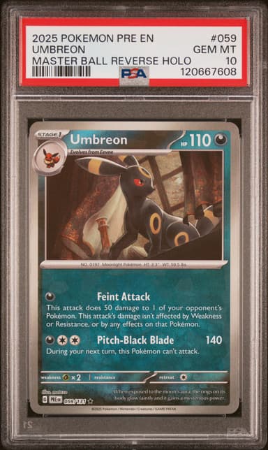 Umbreon Master Ball Reverse Holo