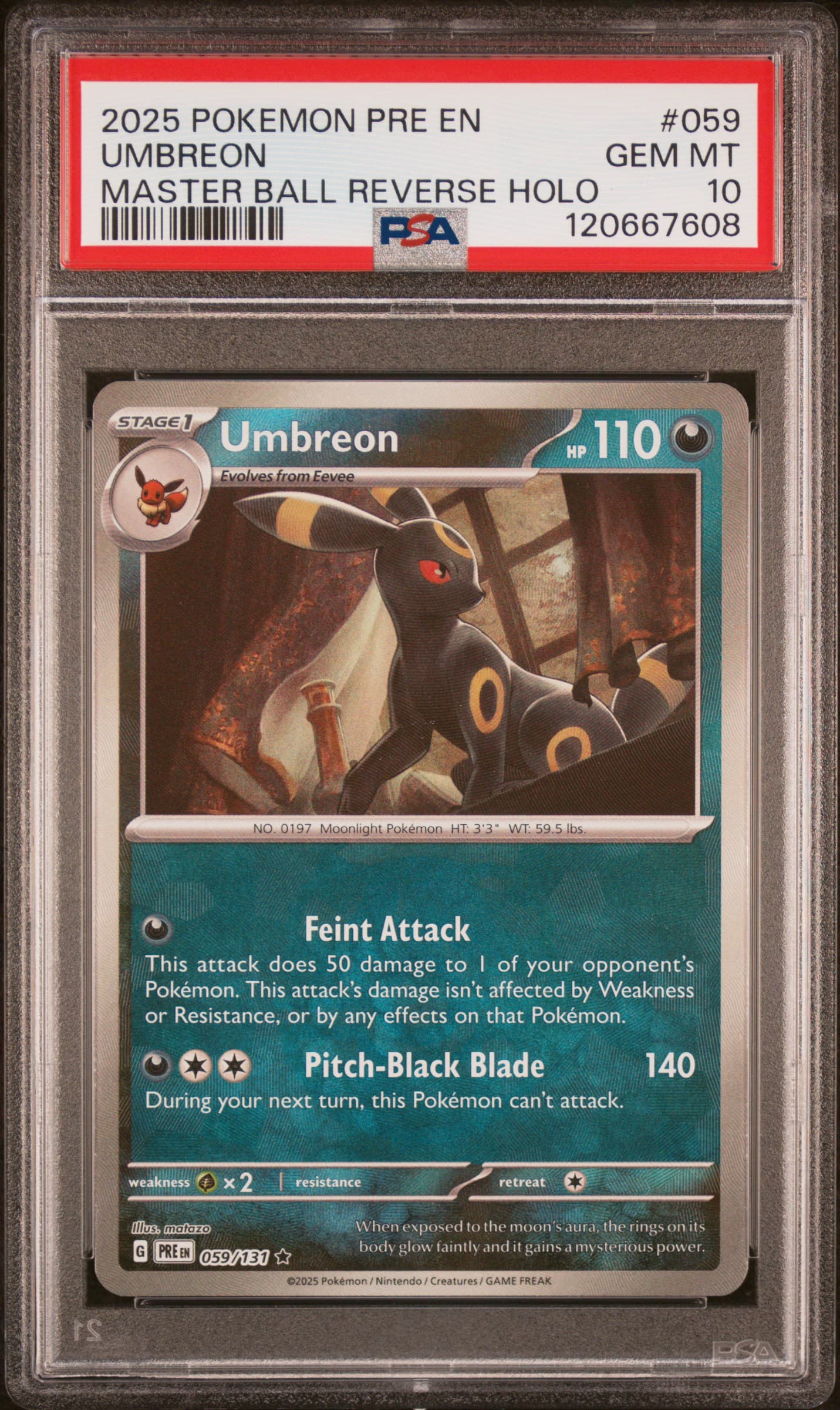 Umbreon Master Ball Reverse Holo