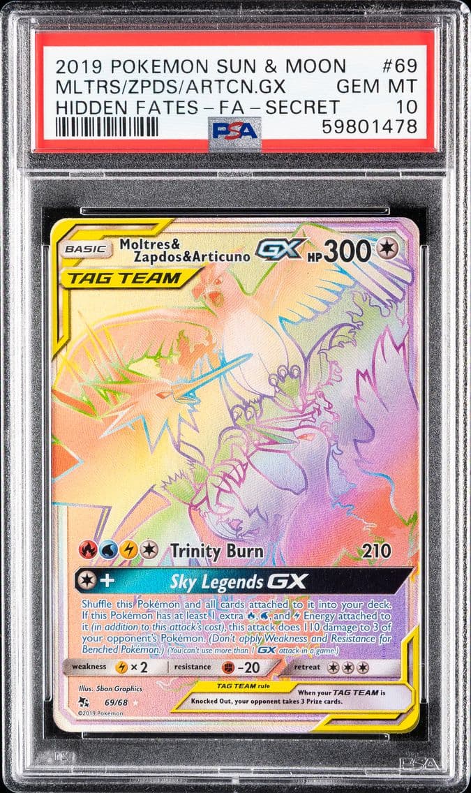 2019 #69 Full Art/Moltres & Zapd