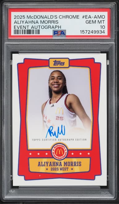 Topps Chrome McDonald's All-American Event Aliyahna Morris AUTO #EA-AMO