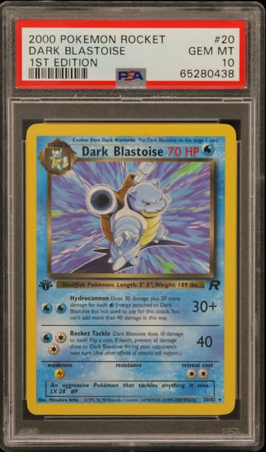 Dark Blastoise 1st Edition
