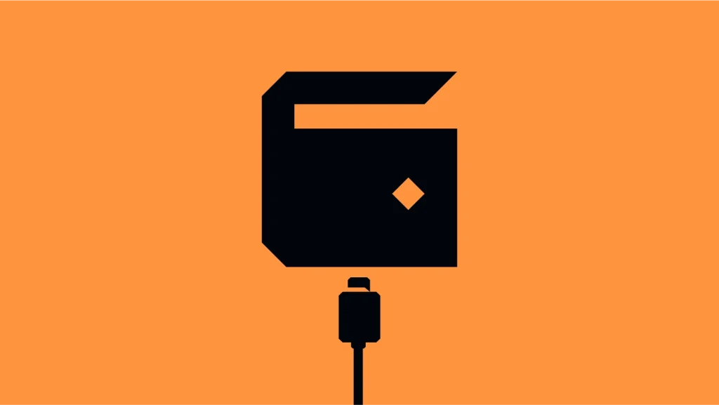 illustration of a cold crypto wallet